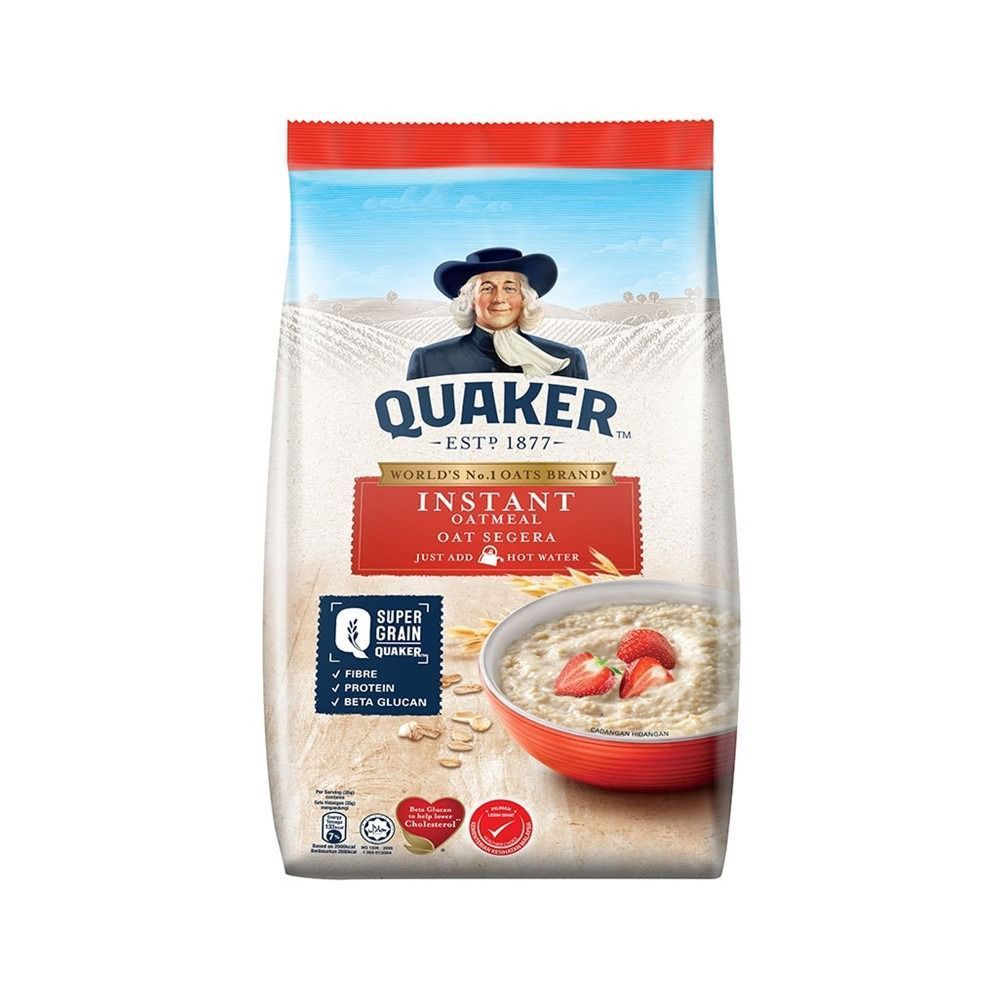 [สินค้าส่งด่วน] เควกเกอร์ ข้าวโอ๊ต ปรุงสำเร็จ 1000ก QUAKER INSTANT OATMEAL 1000G