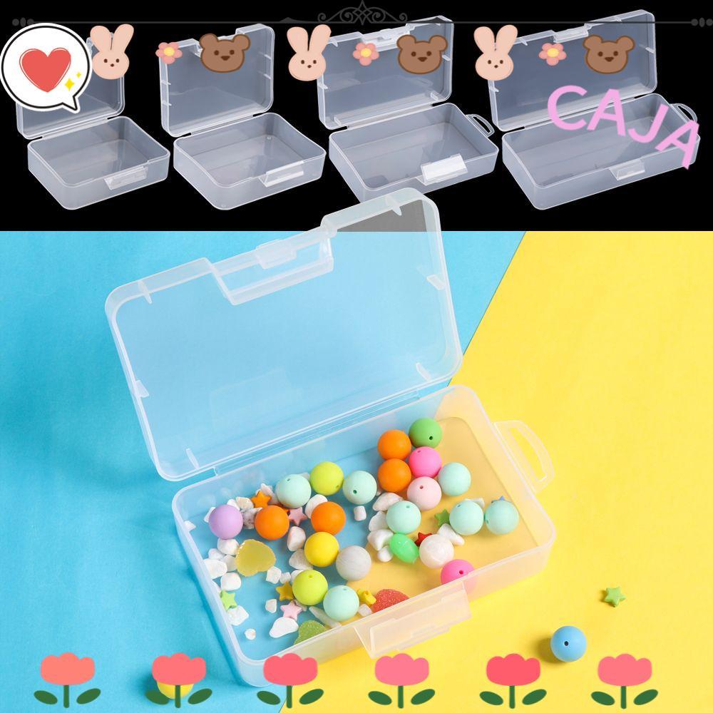 CAJA1 กล่องเก็บคลิปกล่อง Square Small Pill Storage Supply