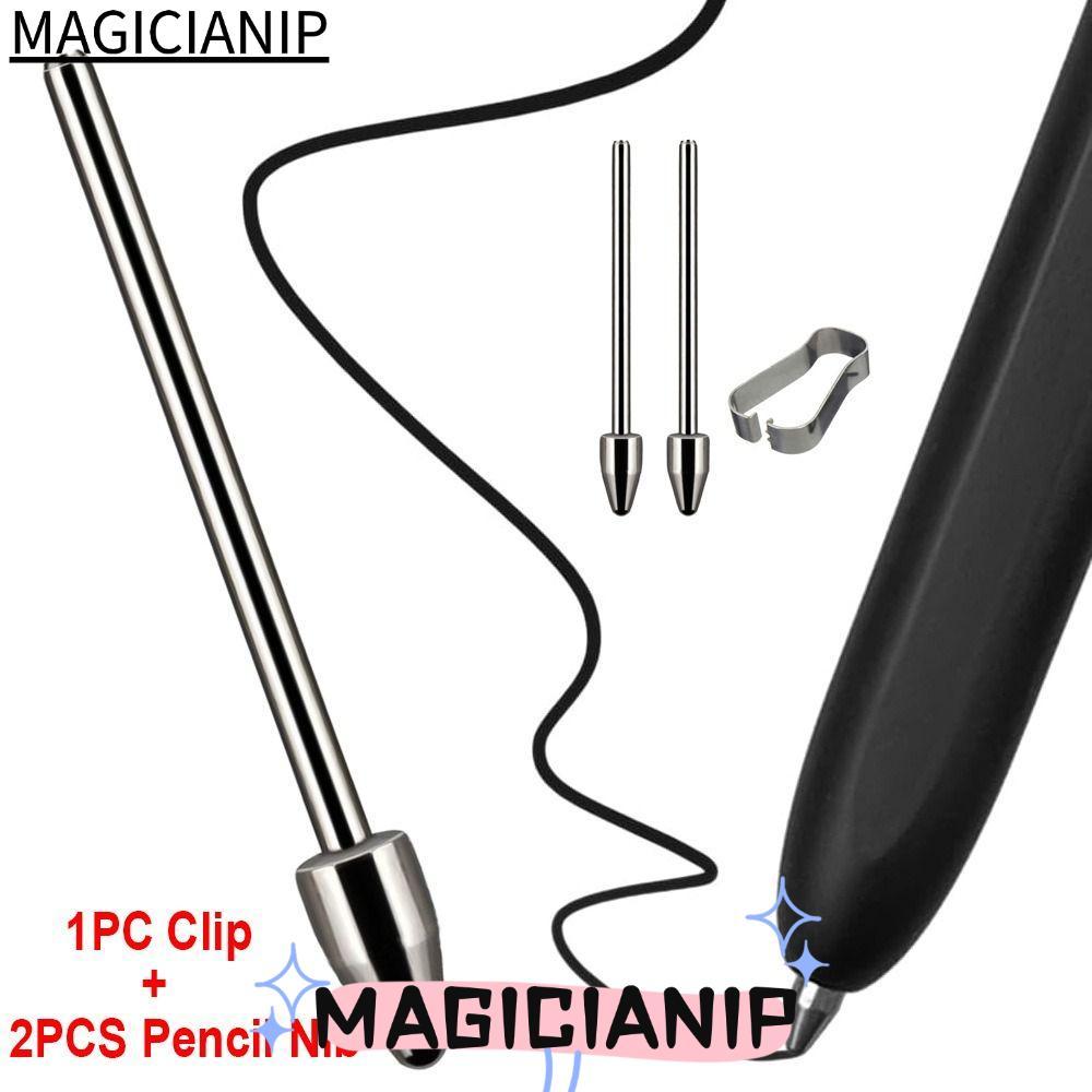 MAGICIANIP Touch Stylus Tip, Replacable Tablet Pencil Nib, Home Office ทนต่อการสึกหรอ Silver Titanium Alloy S ปากกา Nib สําหรับ Galaxy Tab S7/S8/S9+ S23 Note20