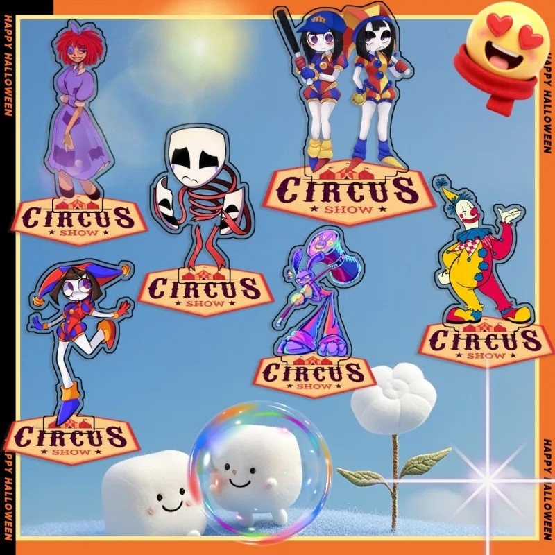 Standee The Amazing Digital Circus Mica Model Study Desk ตกแต่งตัวละคร Jax Pomni Rata Gangle Digital