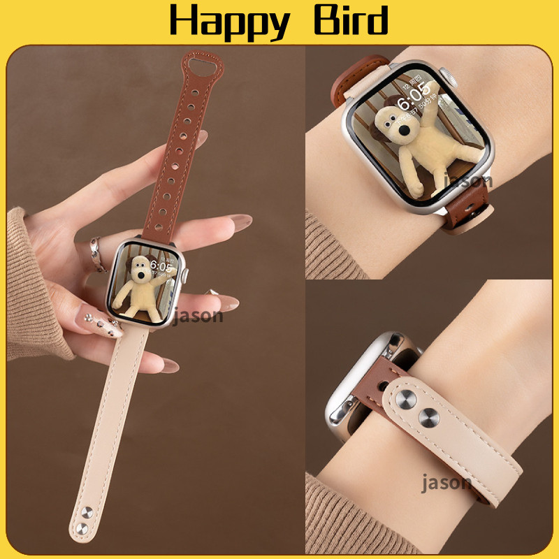 2สี วัสดุหนัง สาย For HUAWEI watch fit 3 HUAWEI watch fit 4 HUAWEI  fit4 pro  HUAWEI watch fit5 HUAWEI fit5 pro strap