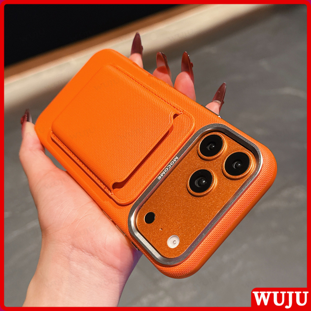 WUJU Slim Magnetic Detachable Card Holder Case เข้ากันได้กับ IPhone 17 16 15 14 13 12 Pro Max, พร้อมช่องใส่อเนกประสงค์, การป้องกันทั้งตัว