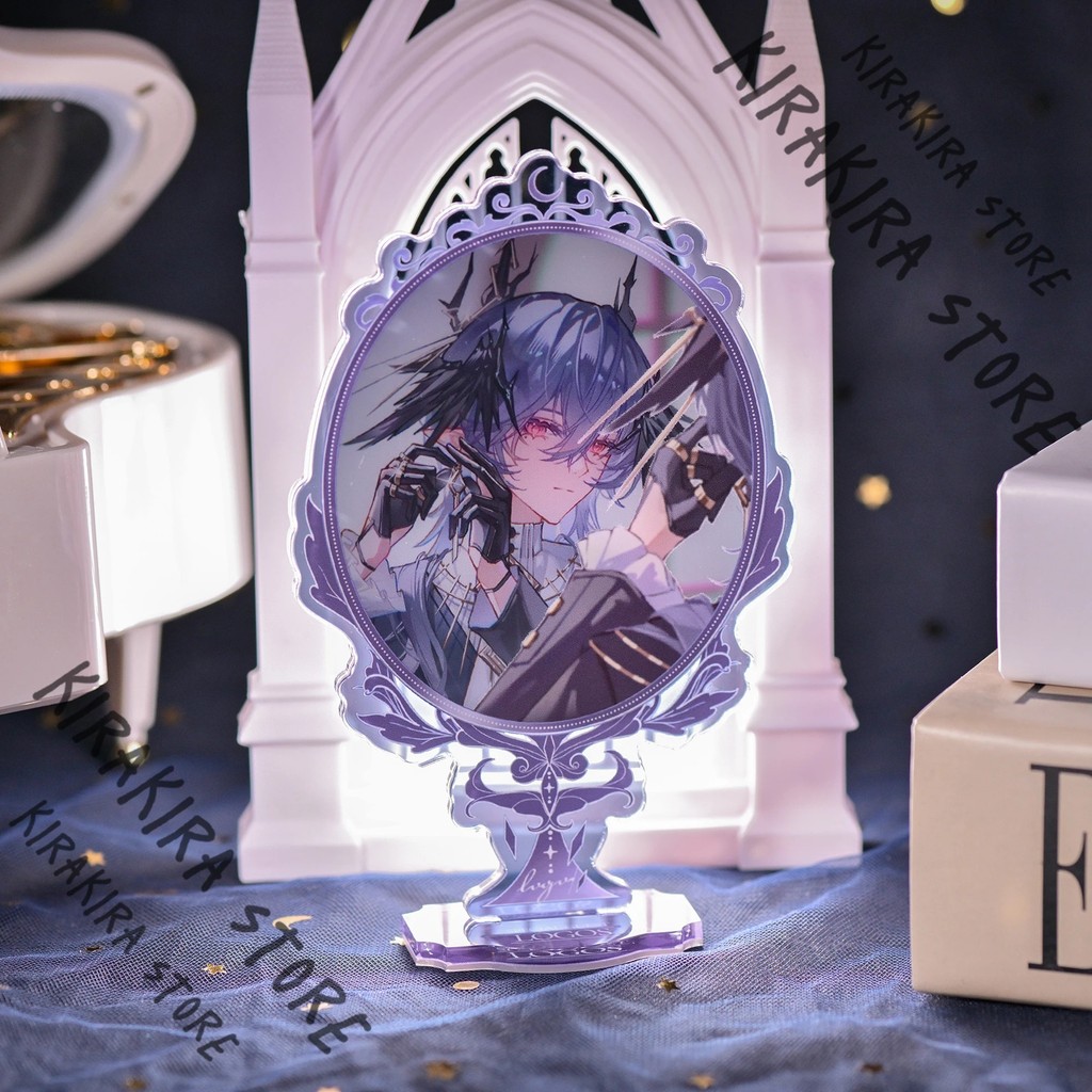 Standee Arknights โลโก้กระจกโปร่งใส mika รุ่นสําหรับตกแต่งโต๊ะเรียน ของขวัญแฟนเกม Arknights ระดับไฮเ