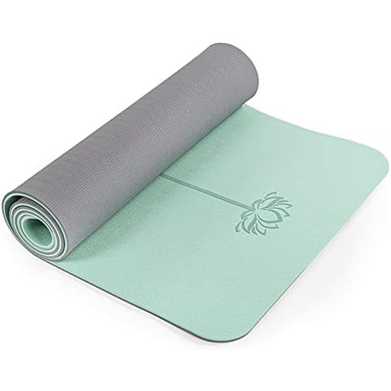 Yoga Mat Non Slip, Pilates Fitness Mats, Eco Friendly, Anti-Tear 1/4" Thick Yoga Mats for Women, Exe
