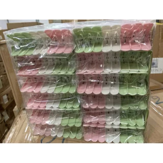 (ยกโหล ได้12แผง)ตัวหนีบผ้า กิ๊บหนีบผ้า พลาสติก 1แผง มี16ตัว พร้อมส่ง No.1403