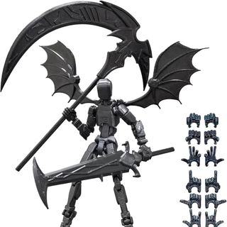 T13 แอ็คชั่นฟิกเกอร์ (ประกอบเสร็จ) Titan 13 Robot Action Figure,3D พิมพ์ Dummy 13 Ac