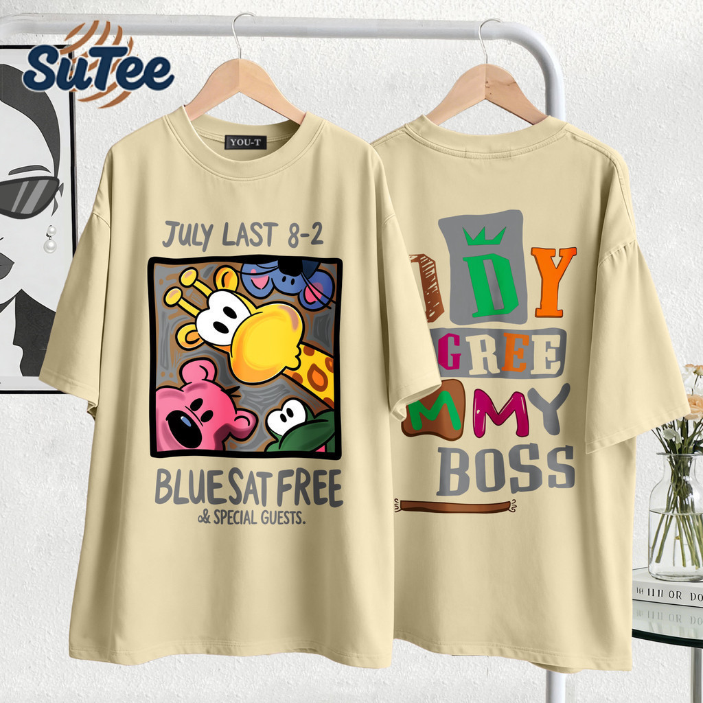 🌷Su.Tee🌷เสื้อแฟชั่น เสื้อยืด oversize ผ้าฝ้าย100% แนวสตรีท ไม่ต้องรีดผ้า สวมใส่สบาย ผ้านิ่ม ลาย "JULY LAST”
