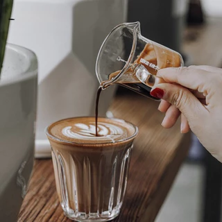 【จัดส่งด่วน】แก้วกาแฟ ลาเต้ เอสเปรสโซ่ สไตล์อเมริกัน ปากกว้างหนาทนทานความร้อน 160/200/270ml
