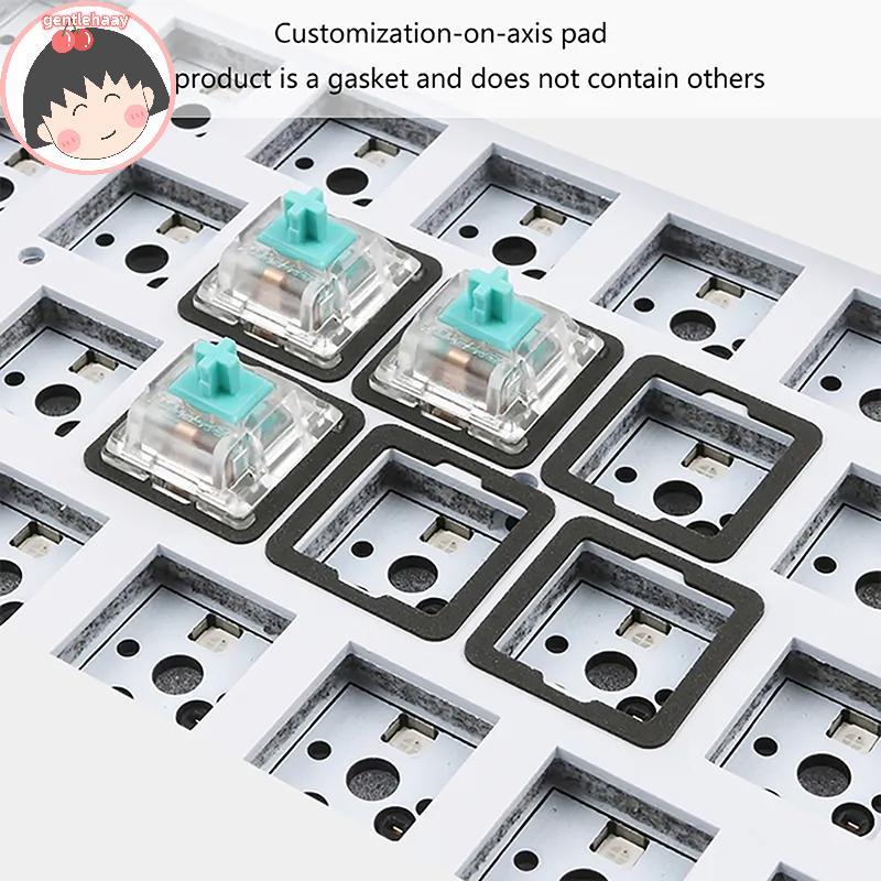 Gent 120 ชิ้น Poron IXPE EVA Pad สําหรับ Hot Swappable แป้นพิมพ์เครื่องกลสวิทช์ลดเสียงรบกวน Mute แผ่นโฟม EN