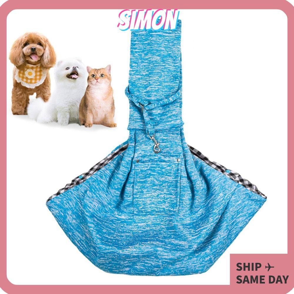 SIMON กระเป๋าสุนัข, โพลีเอสเตอร์แบบพกพาสัตว์เลี้ยงกระเป๋าสะพายข้าง, แฟชั่นท่องเที่ยวกลางแจ้งสบายกระเป๋าใส่สัตว์เลี้ยง