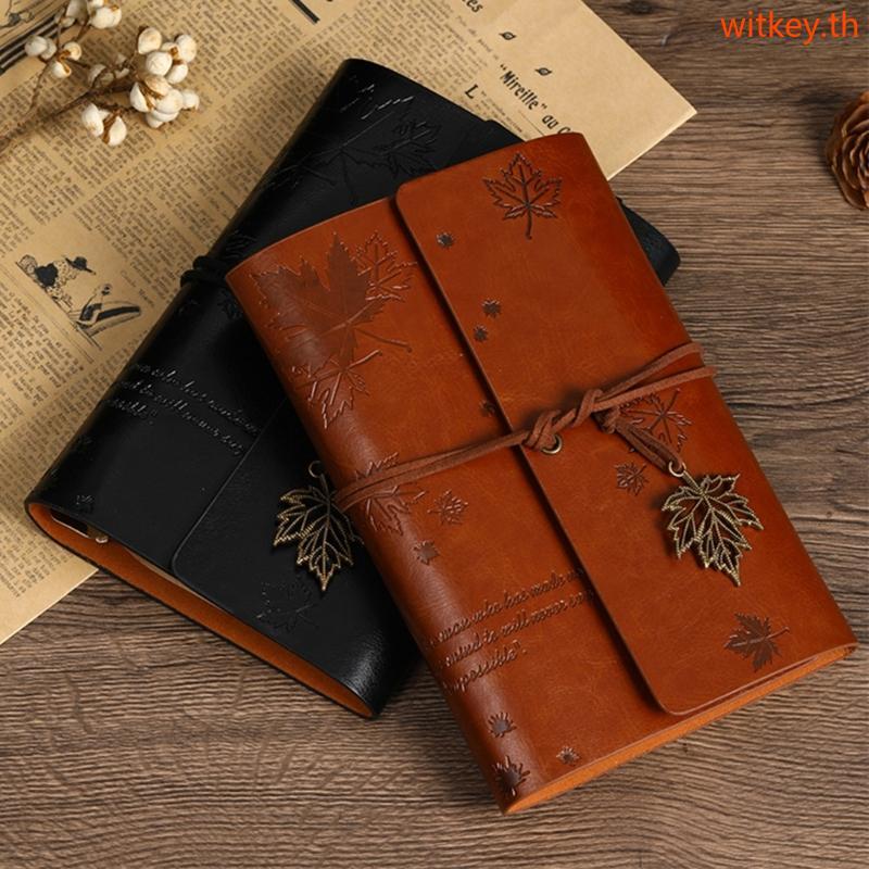 WIT A 6 Journal Notebook Retro Notebook Travel Notebook Maple Leaf Notebook