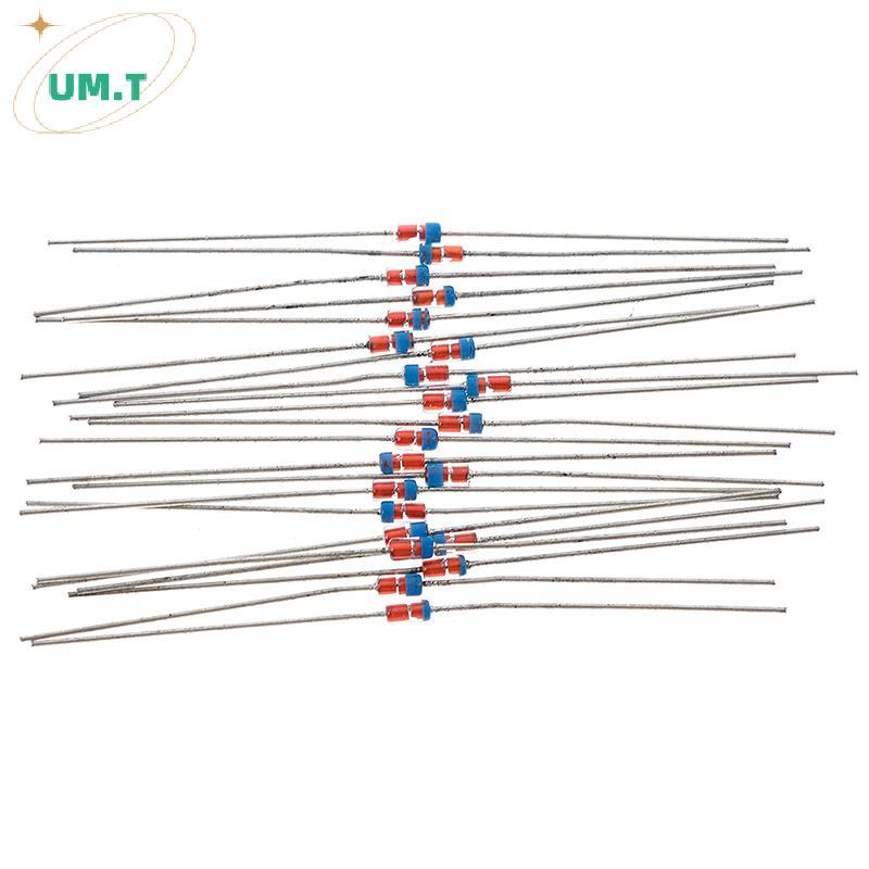 UM.T 20 ชิ้น 1N34A DO-35 เยอรมันเครื่องตรวจจับไดโอด AM/FM คริสตัลวิทยุทีวี