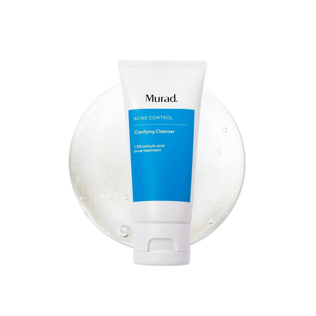 Murad Acne Control Clarifying Cleanser – สูตรกรดซาลิไซลิกและชาเขียวสําหรับสิว, รูขุมขนลึก, ควบคุมควา