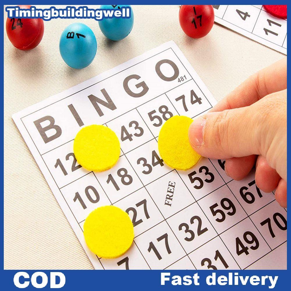 Twth 60 การ์ด bingo ที่ไม่ซ้ํากัน BINGO การ์ดเกมความบันเทิงสําหรับเด็กแบบดิจิตอล QDD