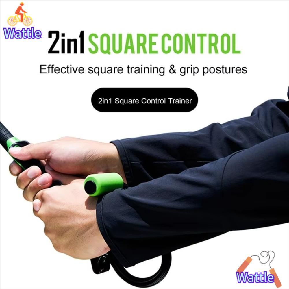WATTLE Golf Swing Trainer, 2 in 1 Swing Tool Golf Training Aid, Hand Position Correction Putter Grip