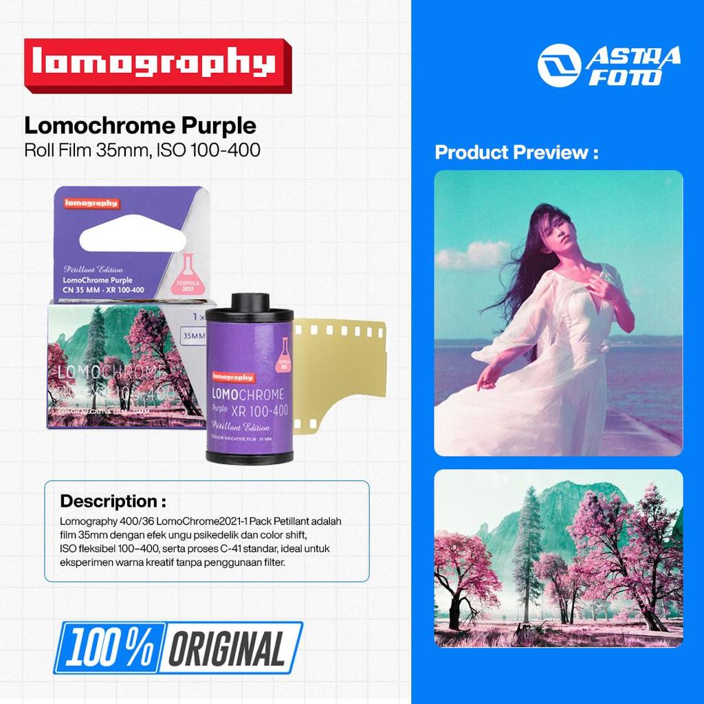 Lomography Lomochrome Purple - Roll Film 35mm, ISO 100-400, 36exp - Roll Film Camera Analog