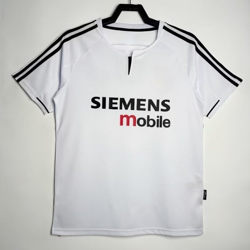 2003-04 HM Home White Retro Short-Sleeve High-Quality Football Jersey S-XXL