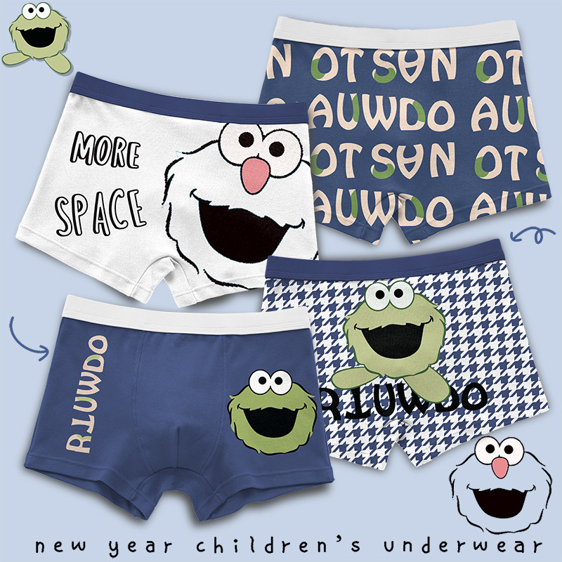 ชุดชั้นในเด็กจากผ้าฝ้ายแท้เนื้อบาง กางเกง boxer สำหรับผู้ชาย เหมาะกับทารกและเด็กโต