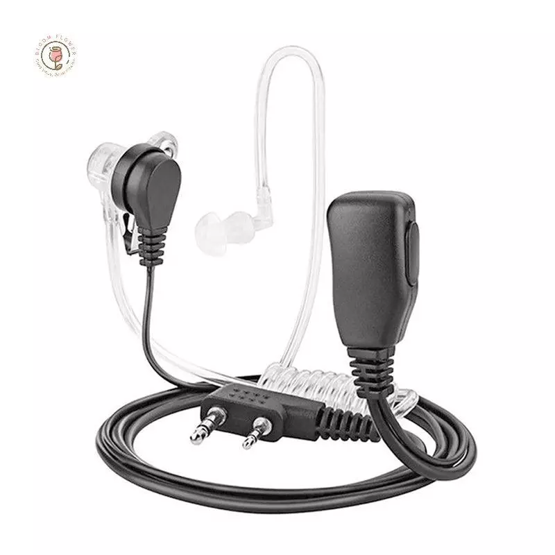 [ล้านgridnew] ชุดหูฟังหูฟังวิทยุพร้อมไมโครโฟนสําหรับ Kenwood BF-888s วิทยุสองทาง WQL