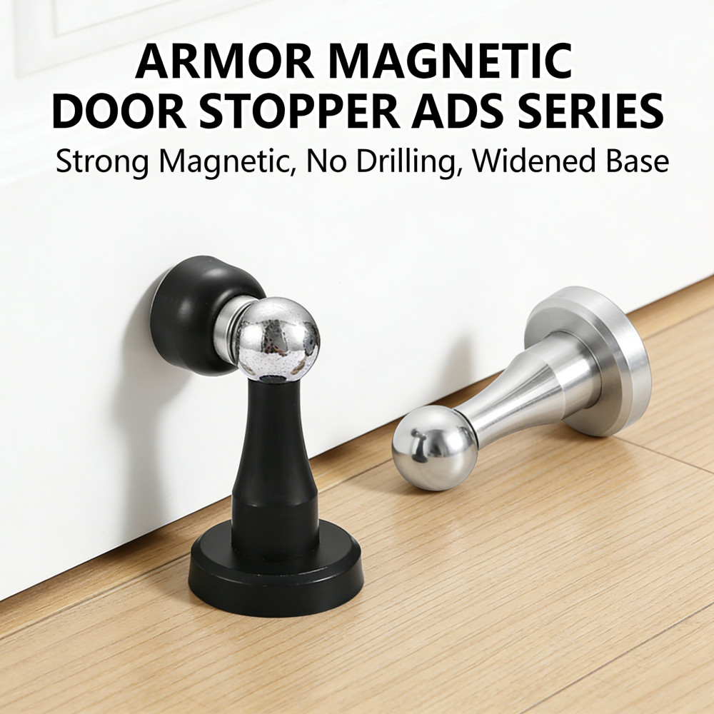 Magnetic Stopper Door Hold Door Holder Hold Door Stopper Quality Magnetic Armor Matt Black