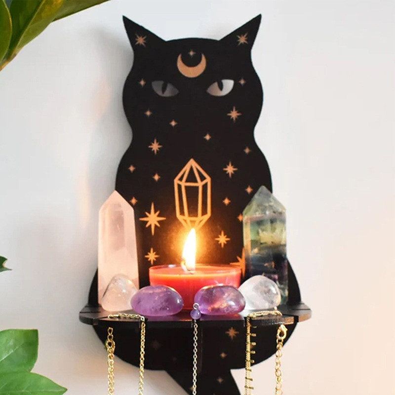 Wooden carved pattern craft pendant Creative home decor candlestick lamp hanging ornament