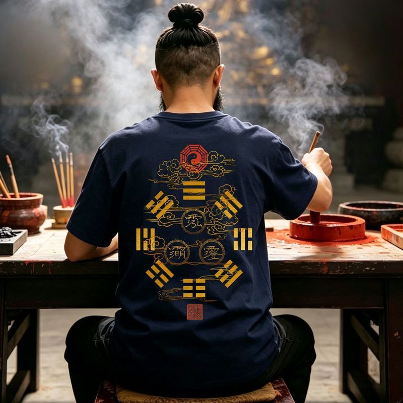 เสื้อแขนสั้น Ziwei Taboo Beidou ออกแบบตามลายเจ็ดดาว สบายเมื่อสวมใส่ พร้อมเทคโนโลยีดูดซับเหงื่อ