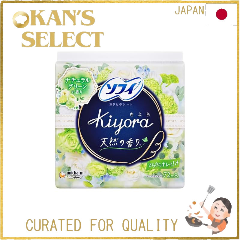 Sofy Kiyora Natural Green Scent 72 pieces (Unicharm Sofy)