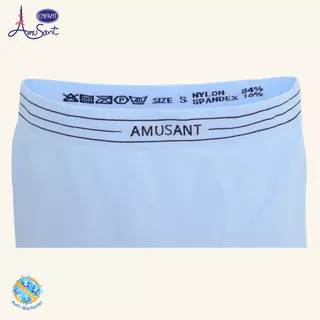 AMUSANT กางเกงบ็อกเซอร์เด็กผู้ชาย รุ่นซีมเลท สีฟ้า (Seamless) 1 แพ็ค 2 ตัวEH3R92