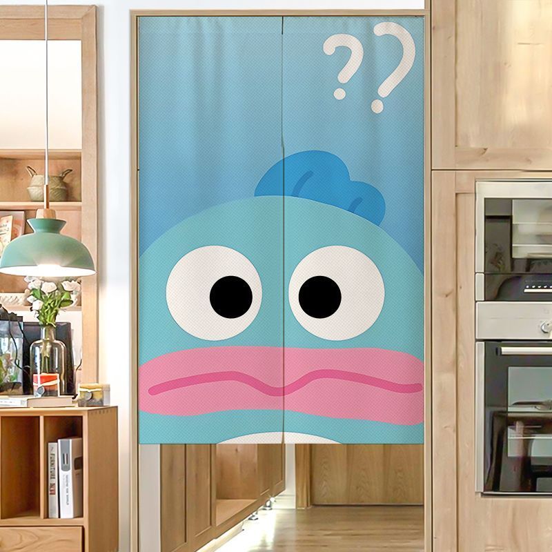 Ugly Fish Hanton Mermaid Door Curtain Cartoon Half Mermaid Partition Curtain Bedroom Shelter Curtain