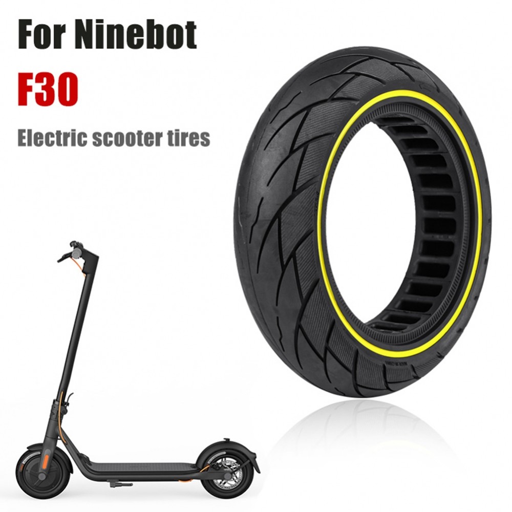 ล้อยางแข็ง Dependable สําหรับ Ninebot F20F25F30F40 สกู๊ตเตอร์ไฟฟ้า 10x2 125