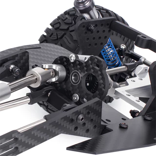 Performance คาร์บอนไฟเบอร์ Portal Transmission Tiny Gearbox สําหรับ 1/10 LCG แชสซี Comp Builds Rigs ซ้ายและขวามอเตอร์อัพเกรด