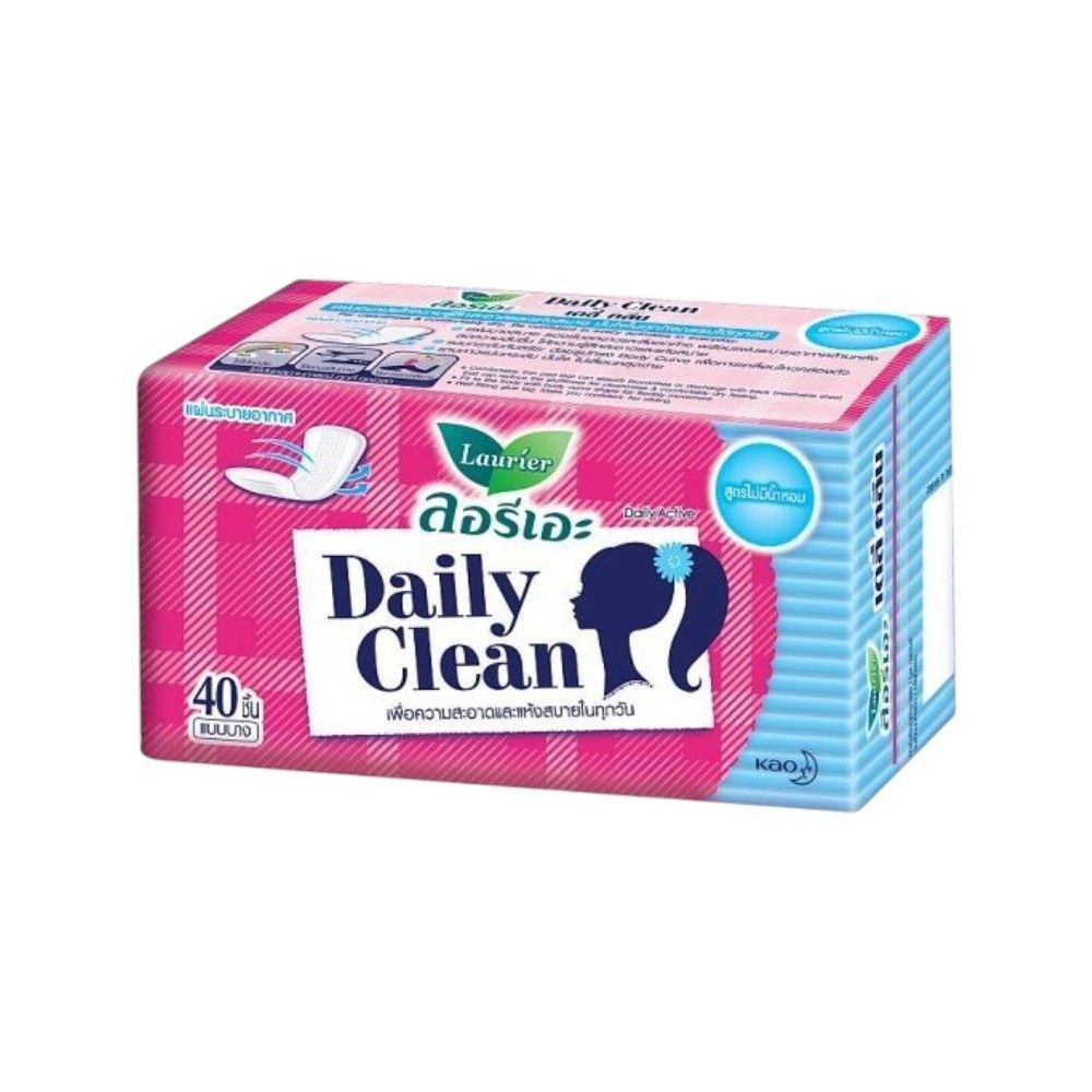 [สินค้าส่งด่วน] ลอรีเอะ แผ่นอนามัย เดลี่ คลีน 40 ชิ้น LAURIER DAILY CLEAN 40 PCS.