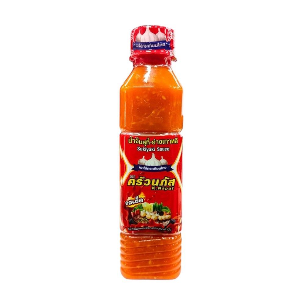 [สินค้าส่งด่วน] ครัวนภัส น้ำจิ้มสุกี้รสเผ็ด 280กรัม KRUA NAPAT SUKI SPICY SAUCE 280G.