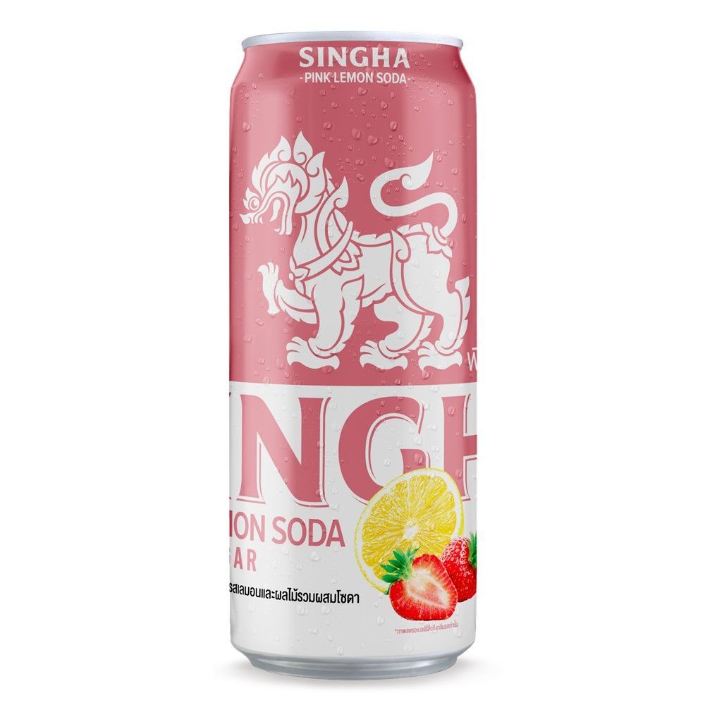 [สินค้าส่งด่วน] สิงห์ พิ้งค์ เลมอนโซดา 330 มล. SINGHA PINK LEMON SODA 330 ML.