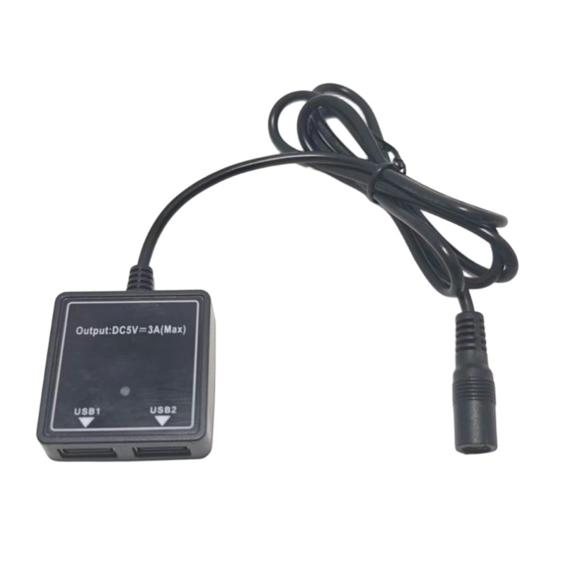 Cozy Car USB Station DC5521 ถึง USB Car Charging Adapter สําหรับรถจักรยานยนต์เรือโทรศัพท์