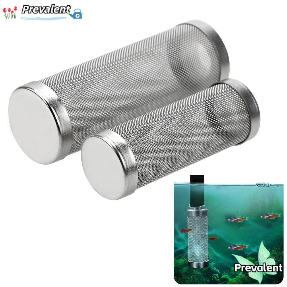 PREVALENT Aquarium Inflow Inlet Filter, กระบอกที่มีประโยชน์ Water Inlet แขนป้องกัน, ตาข่ายกุ้ง 12 มม./16 มม.สแตนเลส Aquarium Filter สําหรับ Aquarium อุปกรณ์เสริม