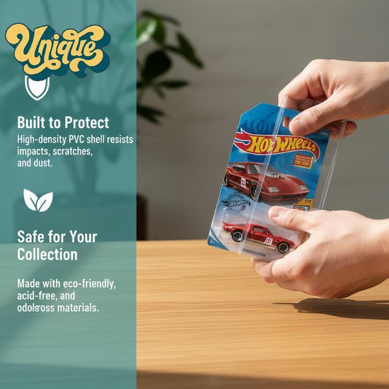 (ไม่ซ้ํา) Blister Paaging Box PVC การ์ดเลื่อนสําหรับรถยนต์ของเล่นจอแสดงผลพลาสติกใสสําหรับ Store Show