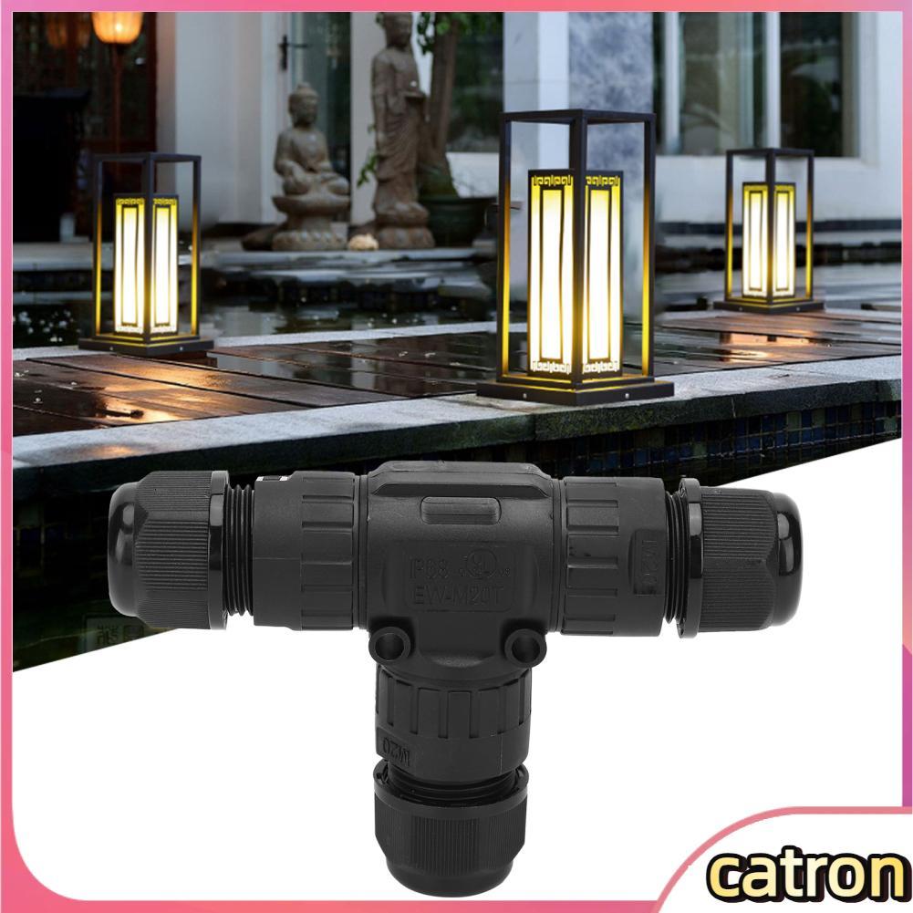 Catron-th ข้อต่อสายเคเบิล M20T?3P Connector PA66 9-12MM for Outdoor Home Professional