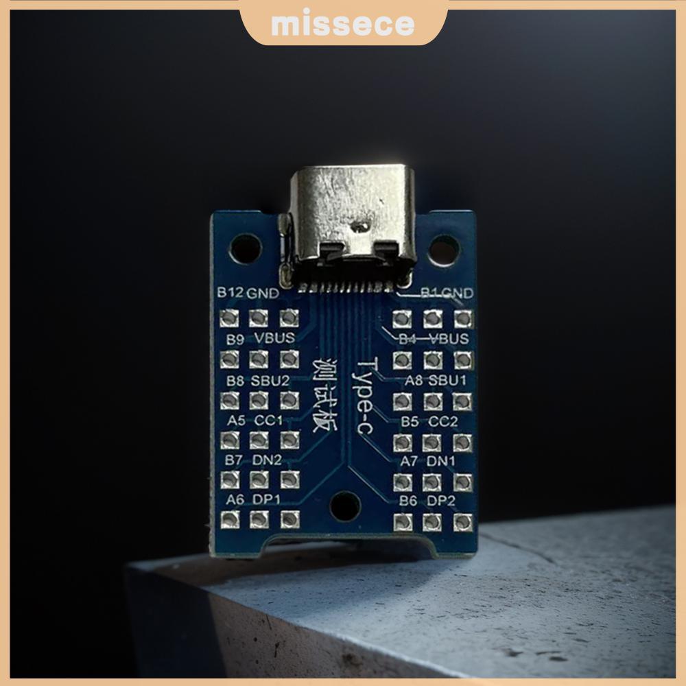บอร์ดอะแดปเตอร์ตัวเมีย USB 3.1 Type-C Type-C DIY บอร์ดฝ่าวงล้อมทดสอบบอร์ด PCB