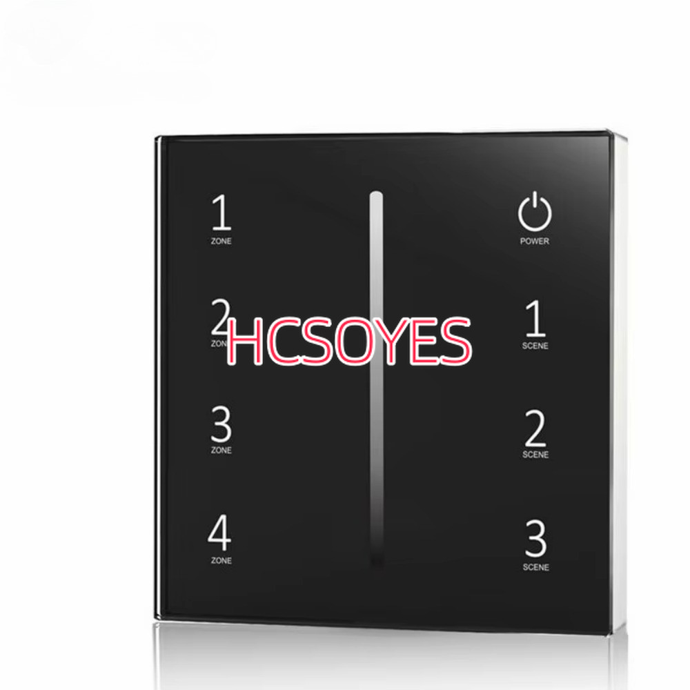 Skydance T11-1/T14-1 Touch Panel Controller 4Zone DMX512 Master work D4-L ถอดรหัส RF Remote fr สีเดี