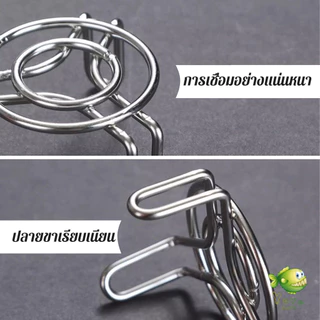 YOYO 1 ชิ้น ที่รองก้นหม้อ สแตนเลส ตะแกรงนึ่งไข่สแตนเลส ขนาดมินิ ใช้ได้หลายอย่าง Steamer Rack