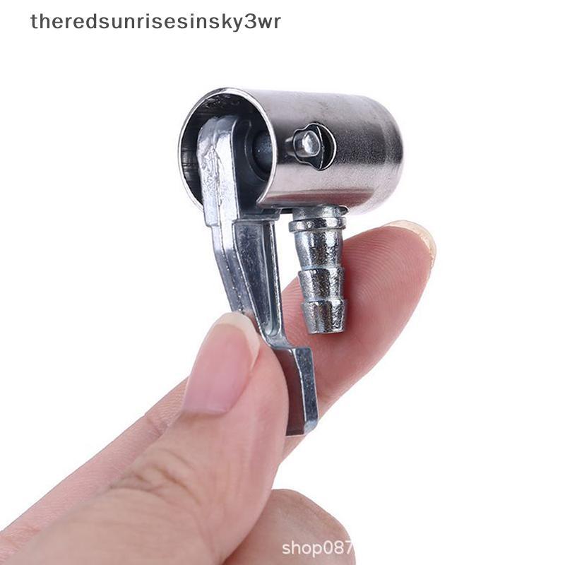 (the) Inflator หัวฉีดปั๊มลมอะไหล่ซ่อมโลหะผสมสังกะสีปากจักรยานรถยนต์ไฟฟ้า (TH)