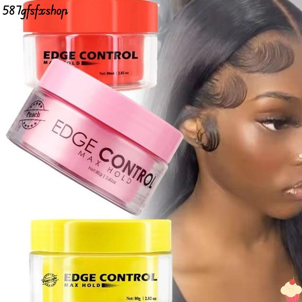 SWEETHOME Beard Edge Control Wax, with Castor Oil 2.82Oz Hair Stying Gel, Professional Fruity Scent Non-Greasy Long Lasting Edge Control Gel For All Hair Types