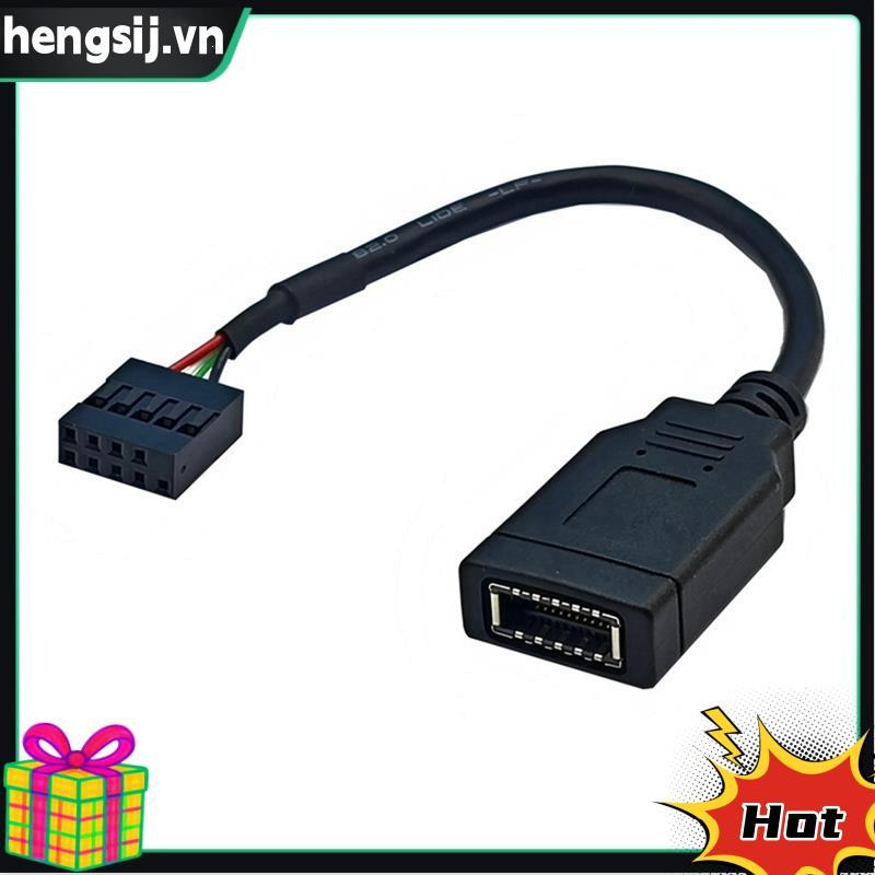 USB 9PIN to TYPE-E อะแดปเตอร์สาย USB 9PIN to TYPE-E สาย USB แผงด้านหน้าอะแดปเตอร์สาย USB 9PIN to TYP