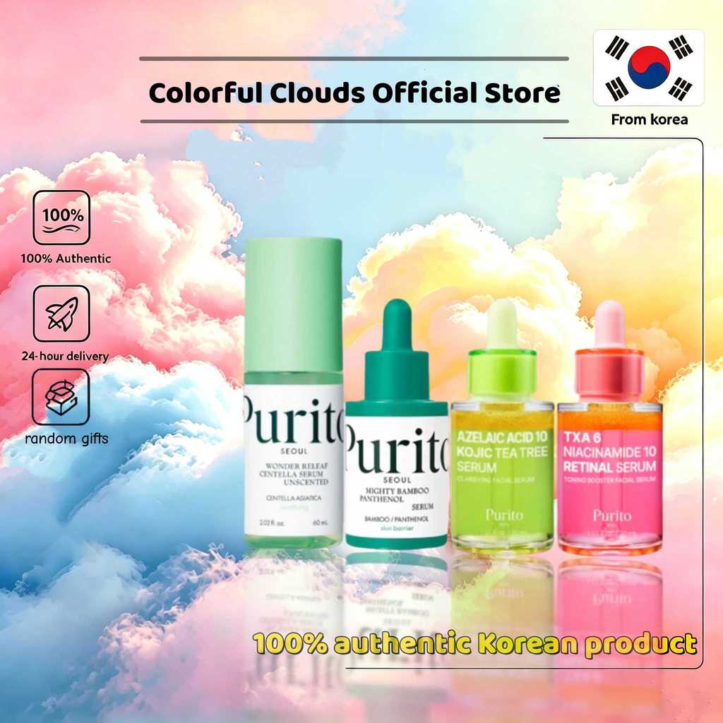Purito เซรั่ม Kojic Tea Tree/RETINAL/MIGHTY BAMBOO/Wonder Releaf Centella/Quickly alleviate red 30ml/60ml