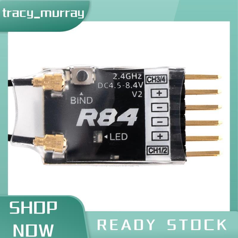 tracy_murray สําหรับ R84 V2 4CH ใช้งานร่วมกับ PWM RC Receiver สําหรับ D8 D16 SFHSS TX12 T16S เครื่อง