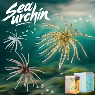 เดินปลา 6/10.5/11 ซม.ลอย Sea Urchin Soft Lure หนอนไบโอนิค TPE เหยื่อตกปลาปลาเทราท์ Pike