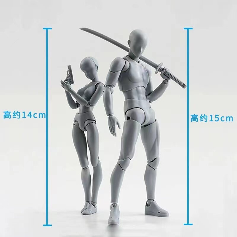 SHF Body Doll Painting Assist Model Joint Movable Ergonomic Anime Art Sketch Reference