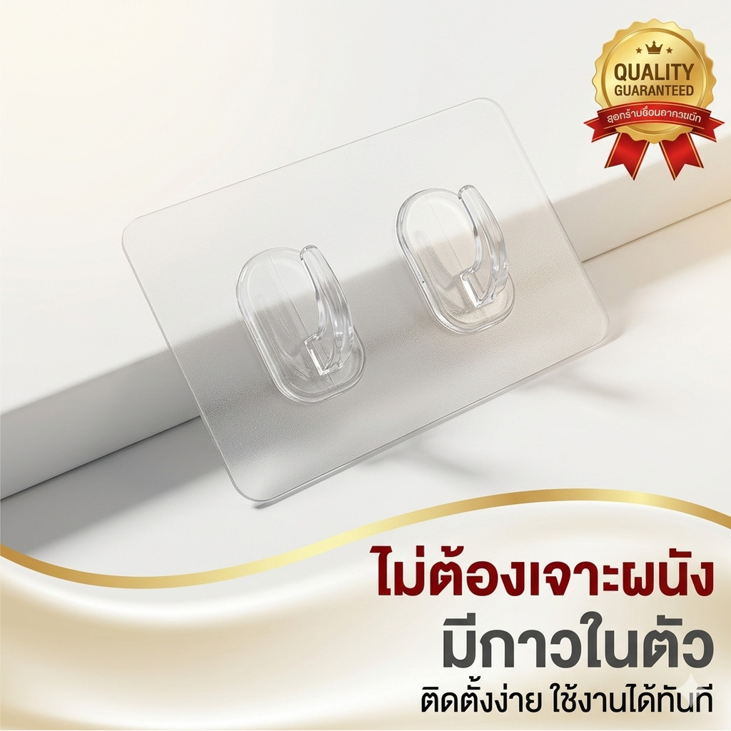 ตะขอแขวนผนัง พลาสติก กันน้ํามัน กันลื่น มีกาวในตัว ไร้รอยต่อ สําหรับห้องครัว