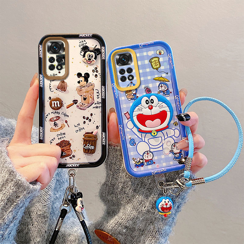 เคสโทรศัพท์กันกระแทกความงามสุภาพสตรีสไตล์พร้อมเชือกเส้นเล็กสําหรับ Redmi Note 11 Pro Note 9 Note 9t Note 9s Note 9 Pro Note 10 Note 10s Note 10 se Note 10 Pro Note 11 Note 11s Note 11t Pro 4g 5g